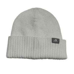 Adidas White Knit Beanie Skull Cap